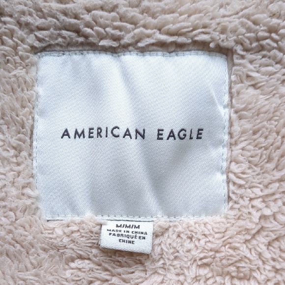 American Eagle Plaid Sherpa Jacket - Picture 2 of 5